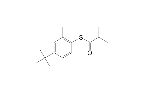 4-Tert-butyl-2-methylthiophenol, S-(2-methylpropionyl)-