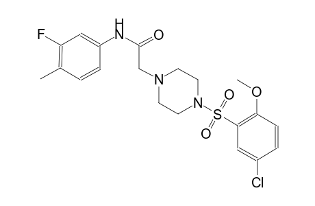 1-piperazineacetamide, 4-[(5-chloro-2-methoxyphenyl)sulfonyl]-N-(3-fluoro-4-methylphenyl)-