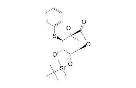 (1S,2R,3S,4R,5R)-4-[(tert-Butyl)dimethylsilyloxy]-1,3-dihydroxy-2-(phenylthio)-6-oxabicyclo[3.2.1]octan-7-one