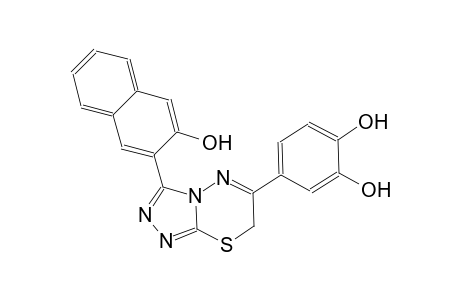 4-[3-(3-hydroxy-2-naphthyl)-7H-[1,2,4]triazolo[3,4-b][1,3,4]thiadiazin-6-yl]-1,2-benzenediol
