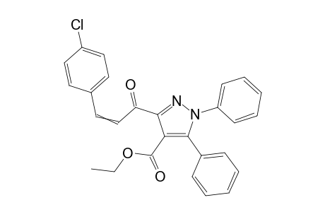 Ethyl 3-(3-(4-chlorophenyl)acryloyl)-1,5-diphenyl-1H-pyrazole-4-carboxylate
