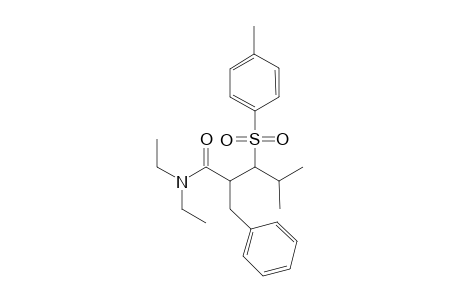 N,N-Diethyl-2-benzyl-4-methyl-3-(p-tolylsulfonyl)pentamide