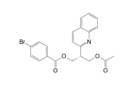 (S)2-(2-Quinolyl)-3-[(acetoxy)oxy]propyl 4-bromobrnzoate