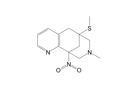 8-METHYL-6-METHYLSULFANYL-10-NITRO-6,5,7,8,9,10-HEXAHYDRO-6,10-METHANO-PYRIDO-[2,3-D]-AZOCINE