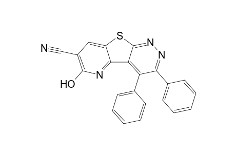 7-Cyano-6-hydroxy-3,4-diphenylpyrido[2',3':4,5]thieno[2,3-c]pyridazine