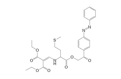 [4'-(Phenylazo)phenacyl] N-{[2,2-bis(ethoxycarbonyl)vinylamino](2"-methylthioethyl)methyl}carboxylate
