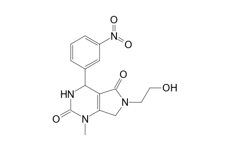 1H-Pyrrolo[3,4-d]pyrimidine-2,5-dione, 3,4,6,7-tetrahydro-6-(2-hydroxyethyl)-1-methyl-4-(3-nitrophenyl)-