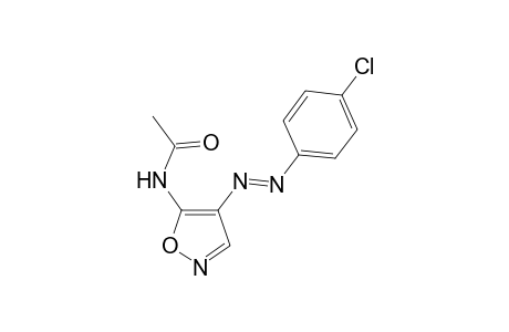 N-[4'-(p-Chlorophenyl)azo]isoxazol-5'-yl]-acetamide