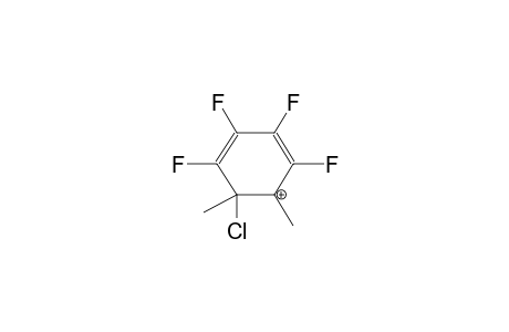 1,2-DIMETHYL-2-CHLORO-3,4,5,6-TETRAFLUOROBENZOLONIUM CATION