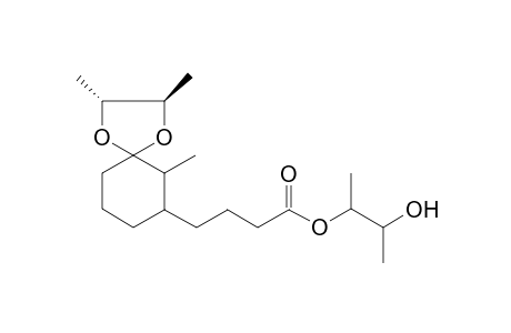 3'''-Hydroxy-2'''-butyl 4-[spiro((4''R,5''R)-4'',5''-dimethyl-1'',3''-dioxolane)-2'',3'-(2'-methylcyclohexyl)]butanoate