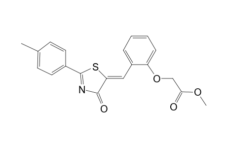 Methyl (2-[(Z)-(2-(4-methylphenyl)-4-oxo-1,3-thiazol-5(4H)-ylidene)methyl]phenoxy)acetate