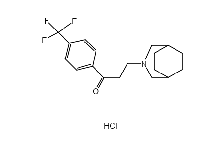3-(3-AZABICYCLO[3.2.2]NON-3-YL)-4'-(TRIFLUOROMETHYL)PROPIOPHENONE, HYDROCHLORIDE