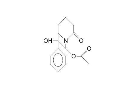 8-Acetoxy-7-hydroxy-7-phenyl-1-aza-bicyclo(4.2.0)octan-2-one