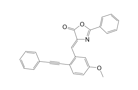 (Z)-4-(5-Methoxy-2-(phenylethynyl)benzylidene)-2-phenyloxazol-5(4H)-one