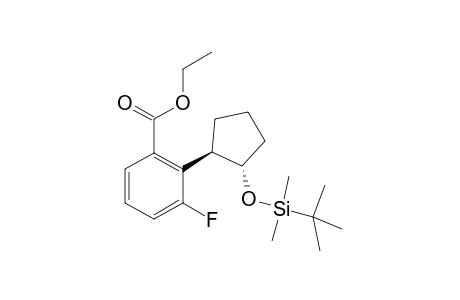 Ethyl 2-((1R,2S)-2-((tert-butyldimethylsilyl)oxy)cyclopentyl)-3-fluorobenzoate