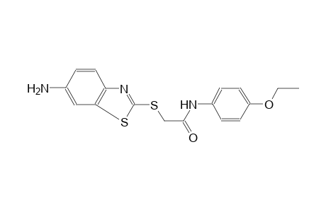 acetamide, 2-[(6-amino-2-benzothiazolyl)thio]-N-(4-ethoxyphenyl)-