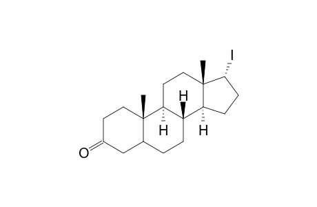 Androstan-3-one, 17-iodo-, (17.alpha.)-