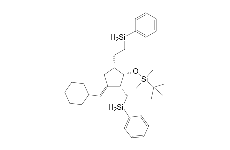 (5E,2R*,3S*,4R*)3-[(tert-Butyldimethylsilyl)oxy[-1-(cyclohexylmethylene)-4-[2'-[(phenylsilyl)ethyl]-2-[(phentlsilyl)methyl]cyclopentane