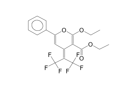 2-ETHOXY-3-CARBOETHOXY-4-HEXAFLUOROISOPROPYLIDEN-6-PHENYL-4H-PYRAN