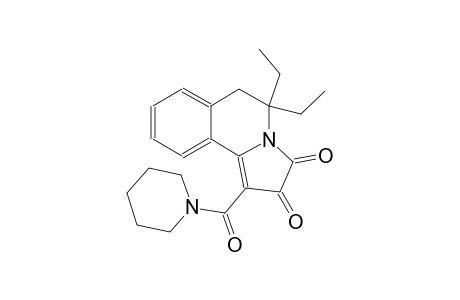 5,5-diethyl-1-(1-piperidinylcarbonyl)-5,6-dihydropyrrolo[2,1-a]isoquinoline-2,3-dione