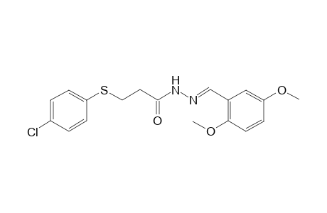 3-(4-Chloro-phenylsulfanyl)-propionic acid (2,5-dimethoxy-benzylidene)-hydrazide