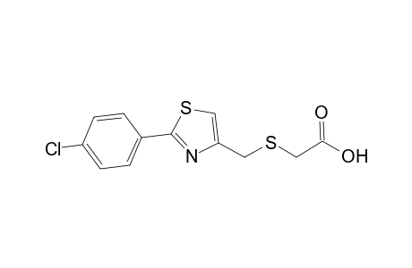 Acetic acid, [[[2-(4-chlorophenyl)-4-thiazolyl]methyl]thio]-