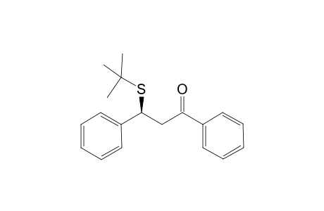 (S)-3-tert-Butylsulfanyl-1,3-diphenyl-propan-1-one