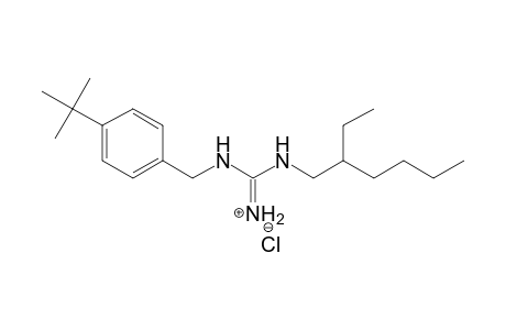 Guanidine, N-[[4-(1,1-dimethylethyl)phenyl]methyl]-N'-(2-ethylhexyl)-, monohydrochloride