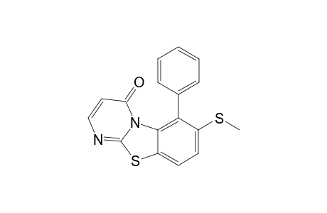5-Phenyl-6-methylthio-4-oxopyrimido[2,1-b]benzothiazole