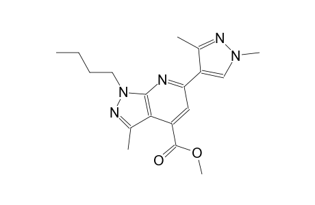 methyl 1-butyl-6-(1,3-dimethyl-1H-pyrazol-4-yl)-3-methyl-1H-pyrazolo[3,4-b]pyridine-4-carboxylate