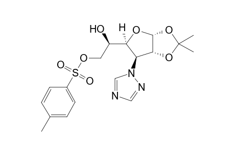 1-(6'-O-p-Toluenesulfonyl-3'-deoxy-1',2-O-isopropylidene-.alpha.,D-glucofuranos-3'-yl)-1,2,4-triazole