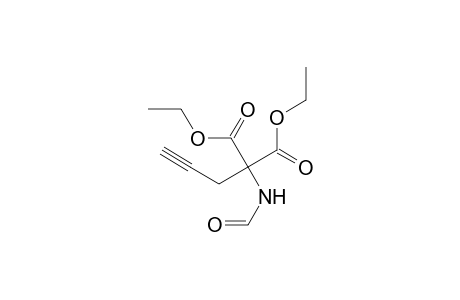 Propanedioic acid, (formylamino)-2-propynyl-, diethyl ester