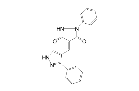 1-Phenyl-4-(3-phenyl-1H-pyrazol-4-ylmethylene)-pyrazolidine-3,5-dione