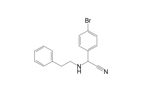 2-(Phenethylamino)-2-(4-bromophenyl)acetonitrile
