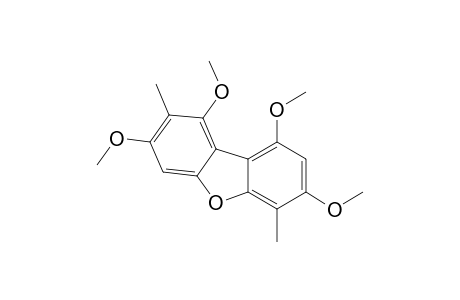 Dibenzofuran, 1,3,7,9-tetramethoxy-2,6-dimethyl-