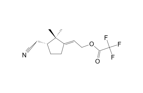 (4-R)-4-CYANOMETHYL-5,5-DIMETHYL-1-[(1-E)-TRIFLUOROACETOXYETHYLIDENE]-CYCLOPENTANE