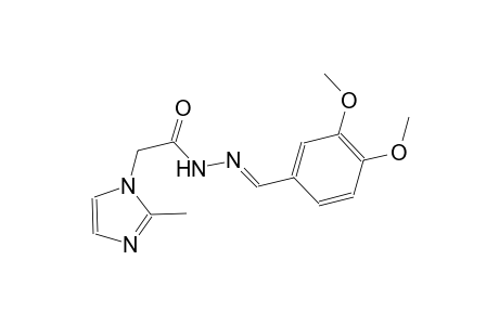 N'-[(E)-(3,4-dimethoxyphenyl)methylidene]-2-(2-methyl-1H-imidazol-1-yl)acetohydrazide