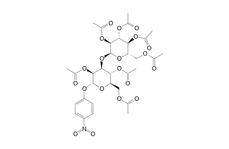 PARA-NITROPHENYL-2,4,6-TRI-O-ACETYL-3-O-(2,3,4,6-TETRA-O-ACETYL-ALPHA-D-GLUCOPYRANOSYL)-ALPHA-D-MANNOPYRANOSIDE