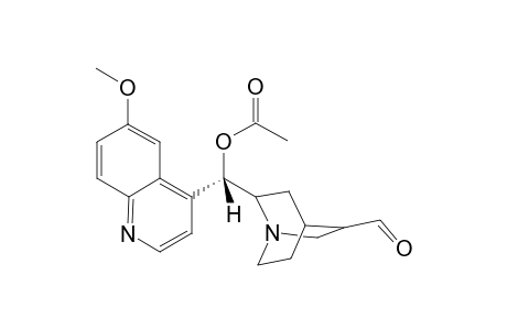 (3R,8R,9S)-9-Acetoxy-6'-methoxyrubane-3-carbaldehyde