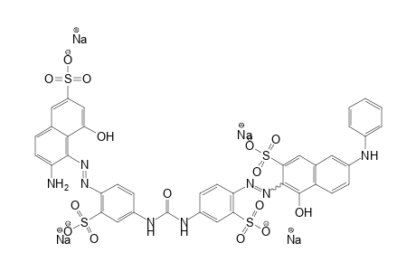 2-Naphthalenesulfonic acid, 3-[[4-[[[[4-[(2-amino-8-hydroxy-6-sulfo-1-naphthalenyl)azo]-3-sulfophenyl]amino]carbonyl]amino]-2-sulfophenyl]azo]-4-hydroxy-7-(phenylamino)-, tetrasodium salt
