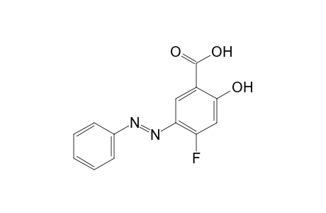 4-fluoro-5-(phenylazo)salicylic acid