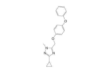 1H-1,2,4-Triazole, 3-cyclopropyl-1-methyl-5-[(4-phenoxyphenoxy)methyl]-