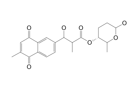2-METHYL-6-[2-(4-AMICETOPYRANOSYLCARBONYL)-1-HYDROXYPROPYL]-1,4-NAPHTHOQUINONE