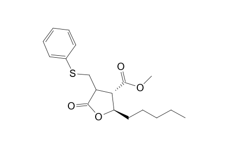 2-Phenylthiomethyl-3(S)-methoxycarbonyl-4(R)-pentyl-.gamma-butyrolactone