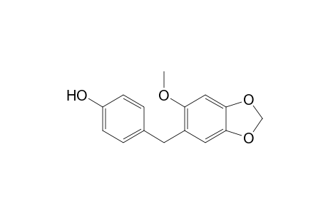 4-((6-Methoxybenzo[d][1,3]dioxol-5-yl)methyl)phenol