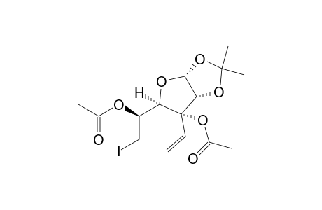 6-Deoxy-3,5-di-O-acetyl-6-iodo-1,2-O-Isopropylidene-3-C-vinyl-.alpha.,D-allo-furanose
