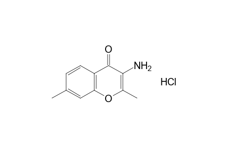 3-amino-2,7-dimethylchromone, hydrochloride