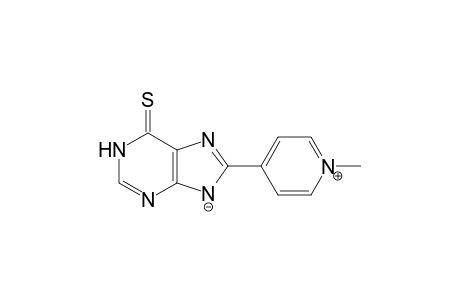 1-methyl-4-(6-thioxo-9H-purin-8(1H)-yl)pyridinium hydroxide, inner salt