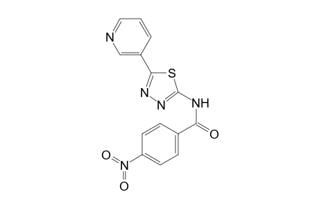 4-Nitro-N-[5-(3-pyridinyl)-1,3,4-thiadiazol-2-yl]benzamide