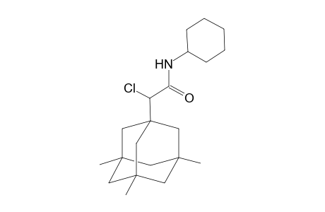 alpha-chloro-N-cyclohexyl-3,5,7-trimethyl-1-adamantanecarboxamide